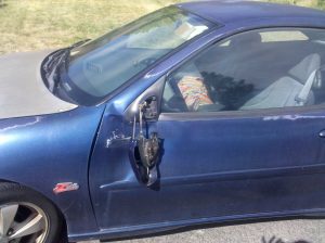 Car Door Damage Black Viper's 2012 Season Run What U Brung Car